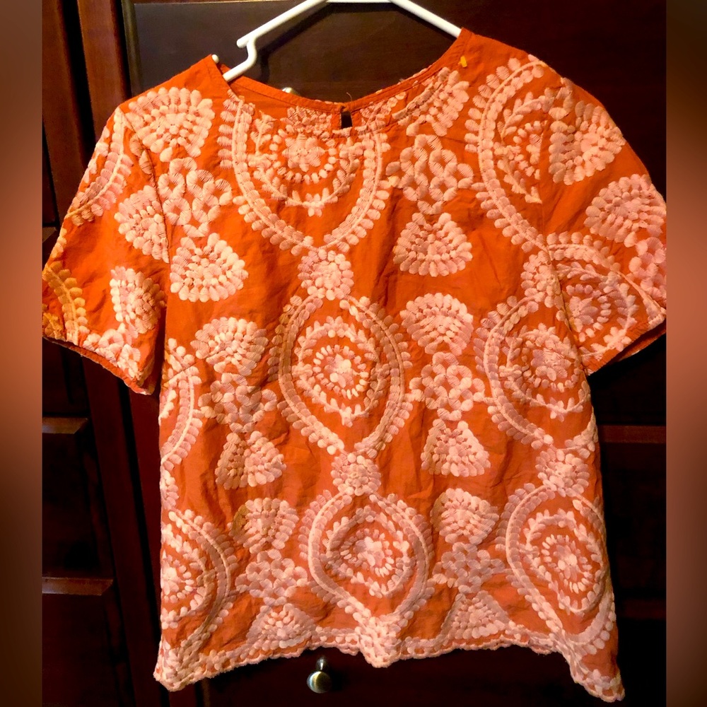 Women’s unmarked blouse. No tag. Size generous small. Anthropologie Eri&Ali